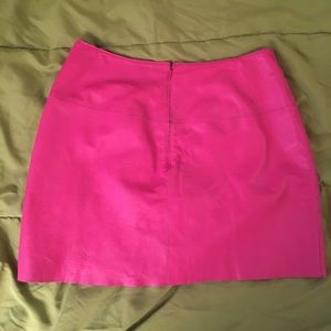 Pink leather mini skirt Wilsons vintage